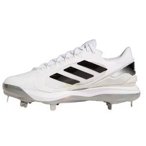 adidas Fastpitch - Woman's Cleats White and Black Purehustle 2 elite
